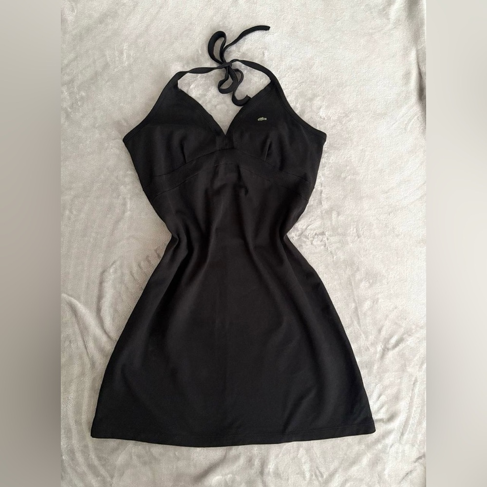 Lacoste Women's Elegant Black Backless Dress - Picture 1 of 6